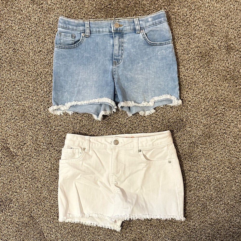 2 denim shorts